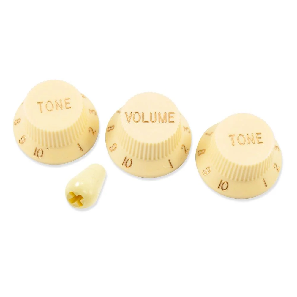 WD Music Stratocaster/UFO Style Knob Set | Cream