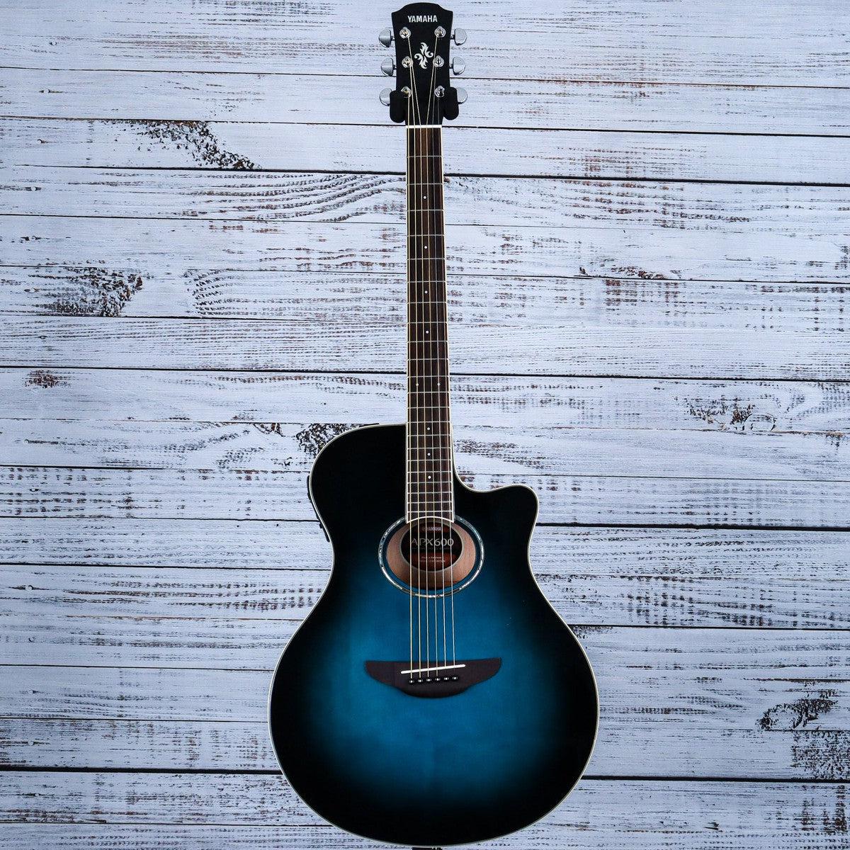 Yamaha APX600 Acoustic Electric Thinline Guitar | Oriental Blue Burst - Image 3