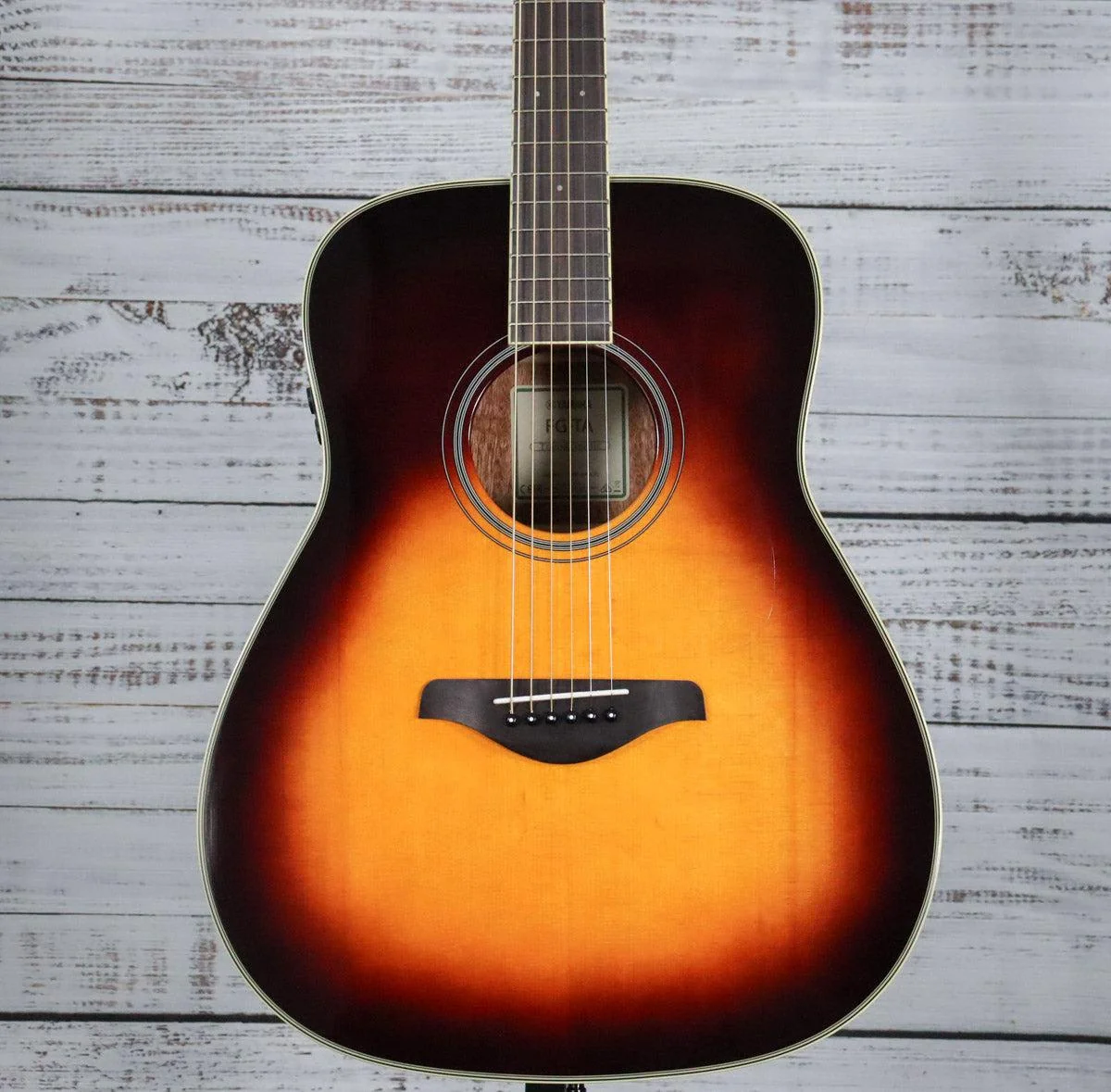 Yamaha FG-TA TransAcoustic Guitar | Brown Sunburst