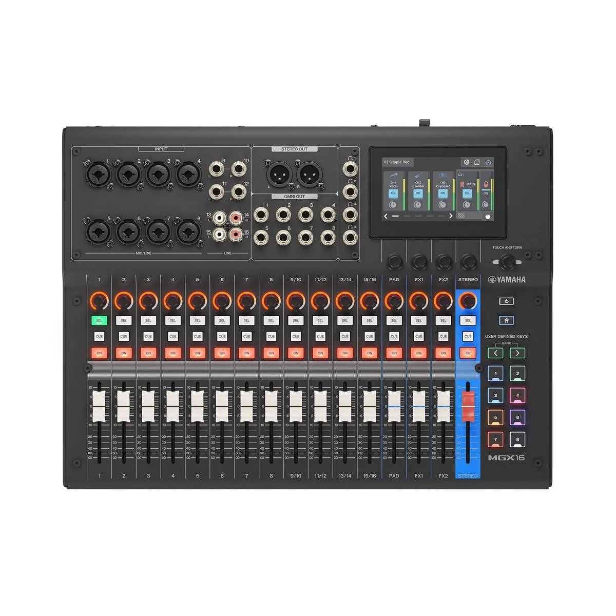 Yamaha MGX16 22-Channel Digital Mixing Console | Black - Image 2