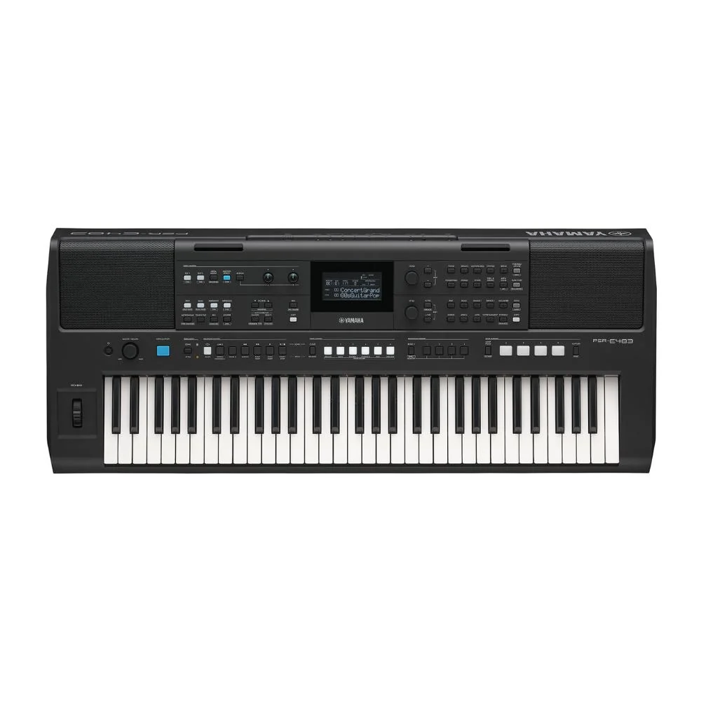 Yamaha PSR-E483 Portable Keyboard | 61 Keys | MIDI, Display Screen, Pitch Bend Wheel - Image 2