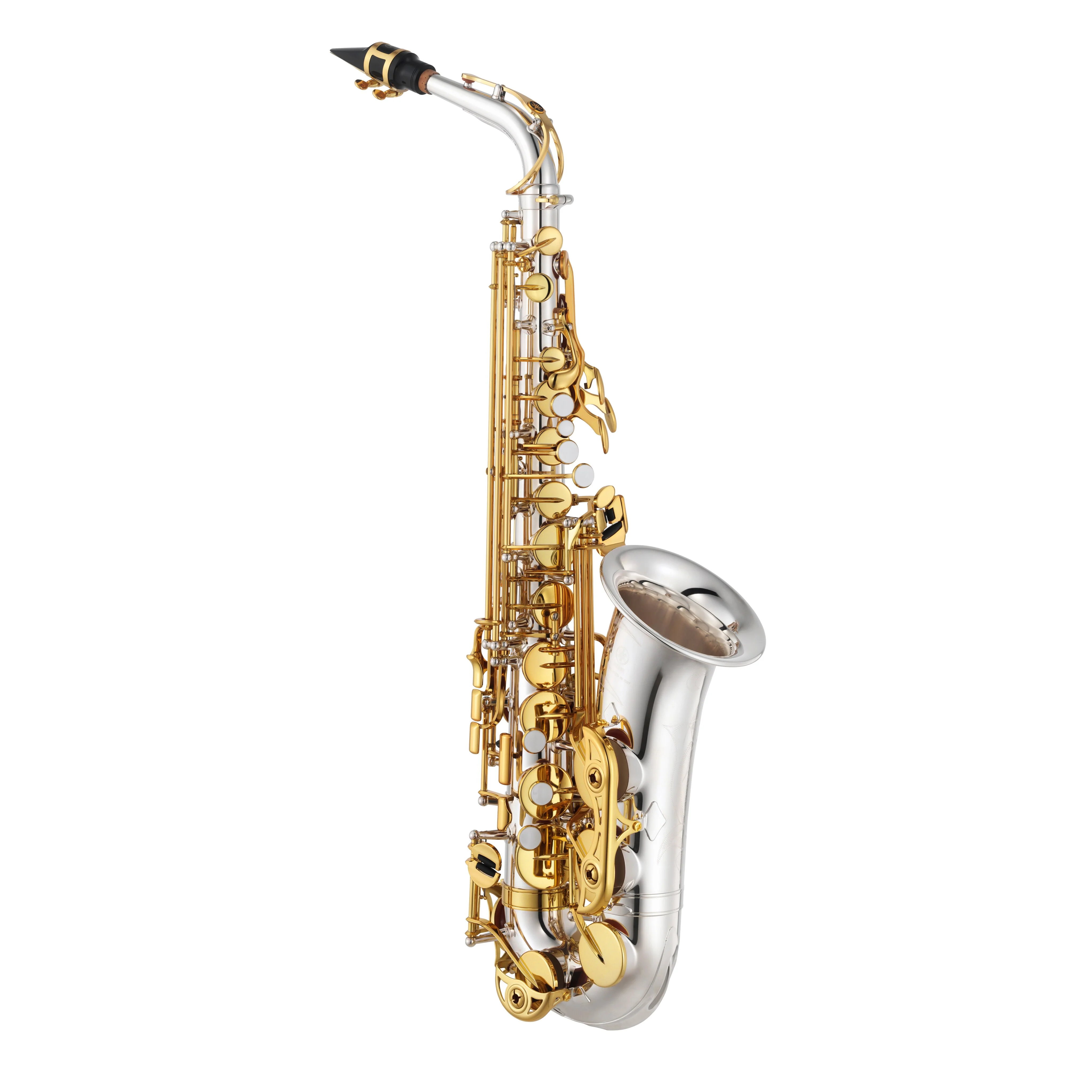 Yamaha YAS-480SGLKY Intermediate Alto Saxophone | Silver Plated